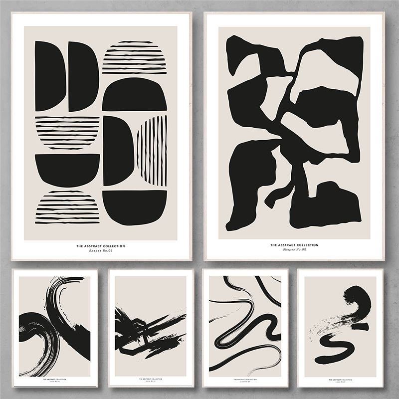 Photography Geometry - Lukisan Dinding Abstrak Minimalis dengan Garis