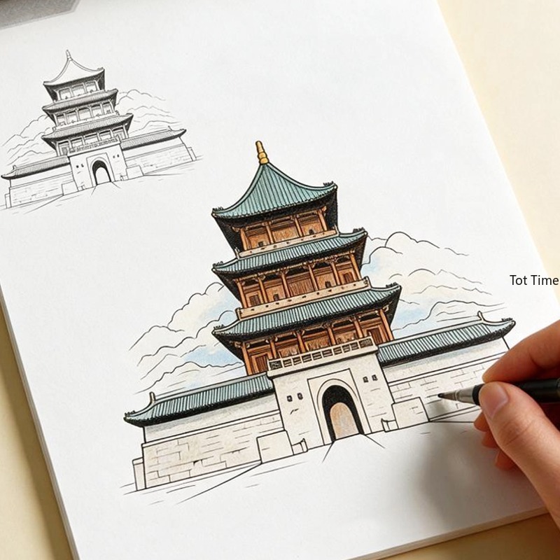 Photography Book - Buku Mewarnai untuk Arsitektur Kuno/Pemandangan Eropa,