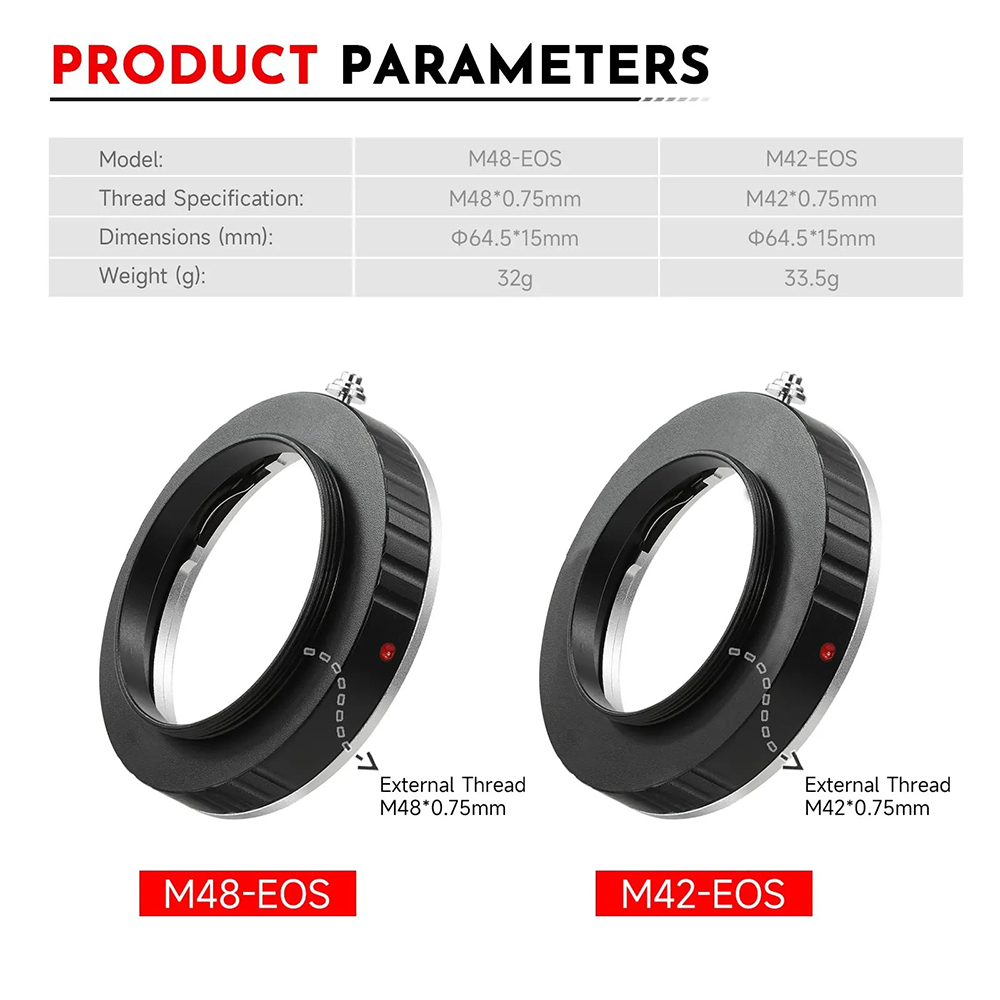 EYSDON M42/ M48 Ke EOS Konvert - Lens Adapter Ring ulasan dan harga