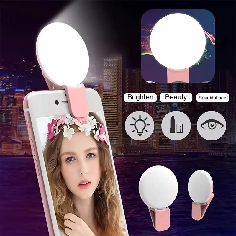 Lampu Cincin LED Mini Portabel - Photography Videos Free ulasan dan harga