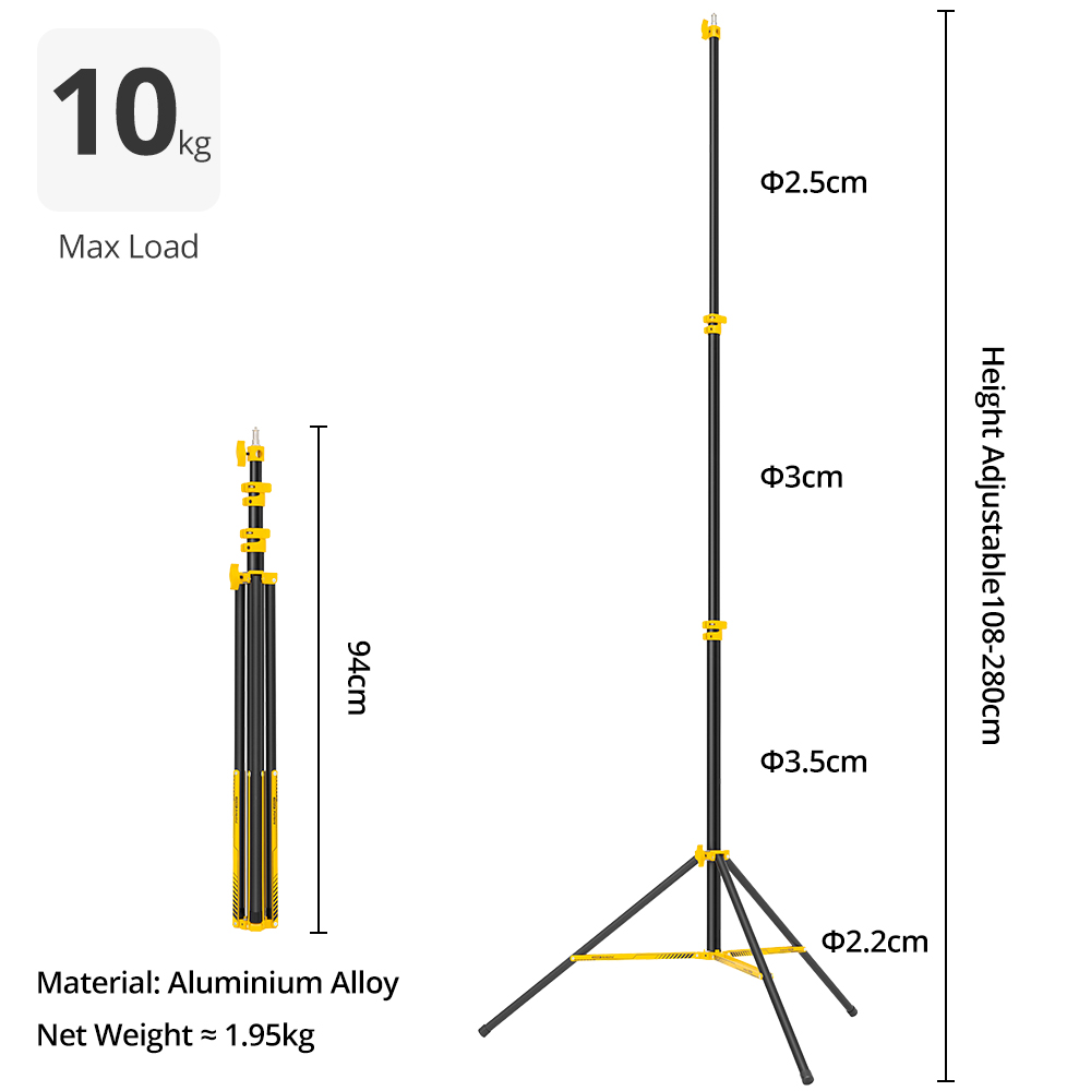 AMBITFUL GM280Y 280cm Penyangg - Photography Basics ulasan dan harga