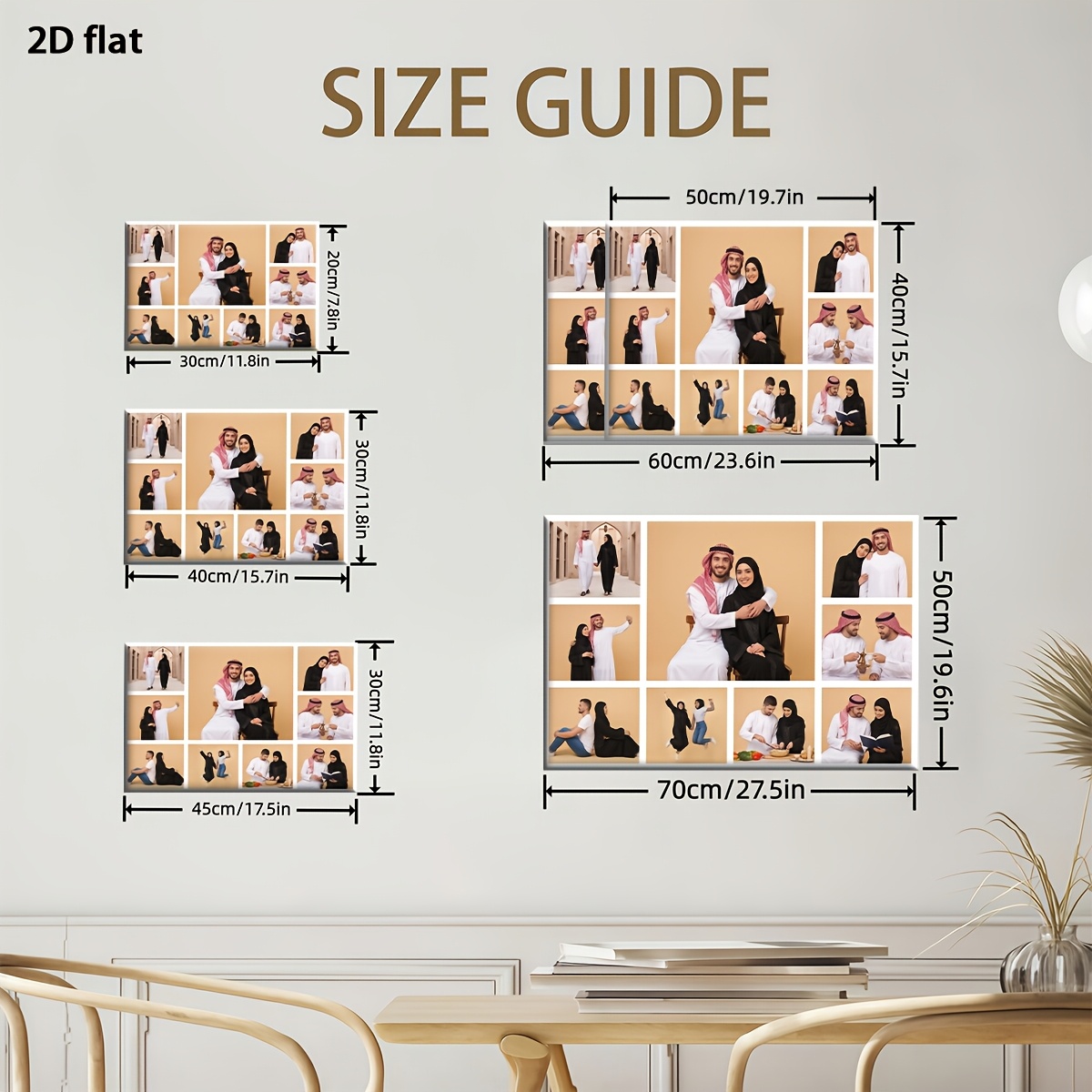 Seni Dinding Kolase Foto 9-Gri - Photographic Memory ulasan dan harga