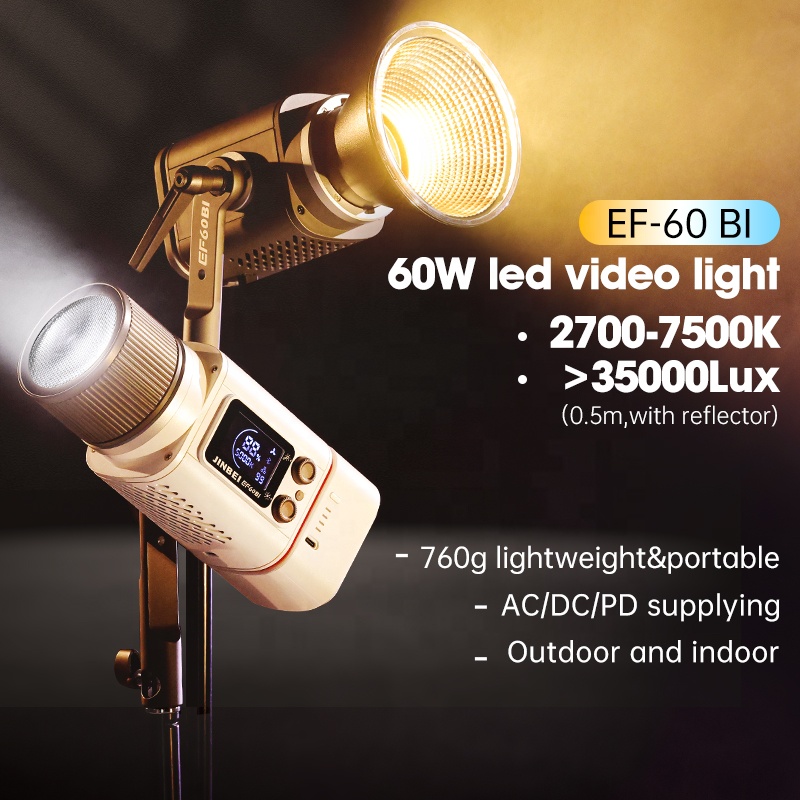 JINBEI EF-60BI 60w Pencahayaan - Photography Videos Free ulasan dan harga